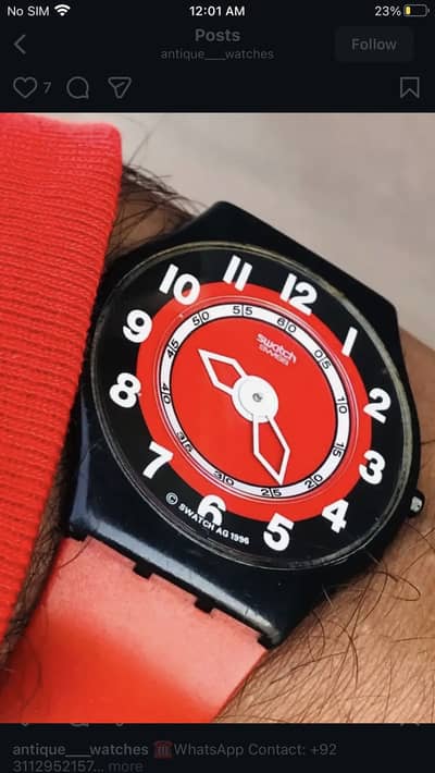 Original swatch slim rare pieceSwissmilitaryradoSeiko Nixon03338115196