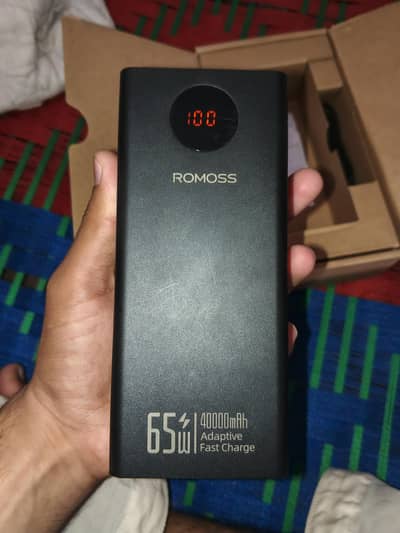 Genuine ROMOSS 65W Power Bank 40000mAh | Fast Charging | New Condition