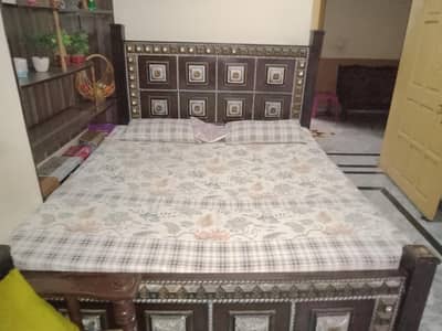 bed with side tables