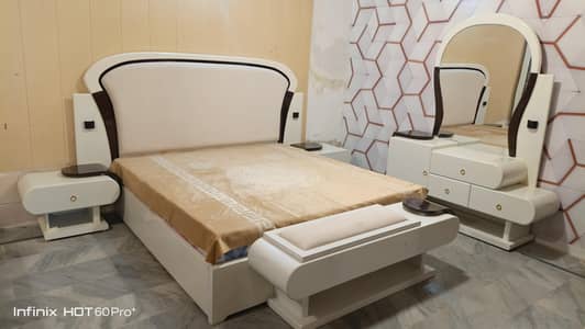 bad drissing with two side table