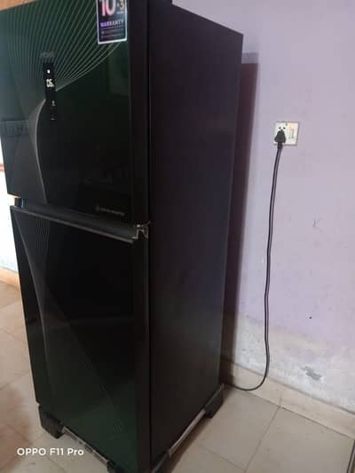 Haier Digital Inverter Refrigerator (HRF-316IFGA) – Green Glass Door