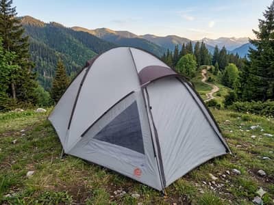 camping tents and other gear