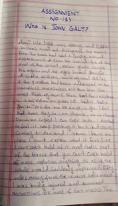 Assignment writing