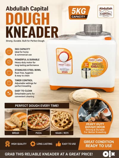 Dough Kneader Machine – 5KG Capacity