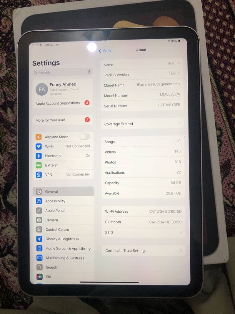 iPad Mini 6th generation 8