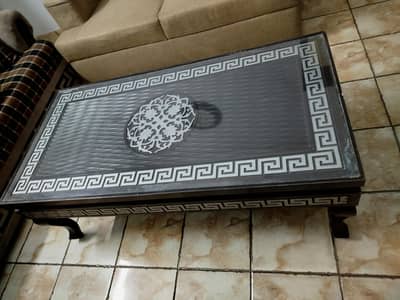 Wooden center table set