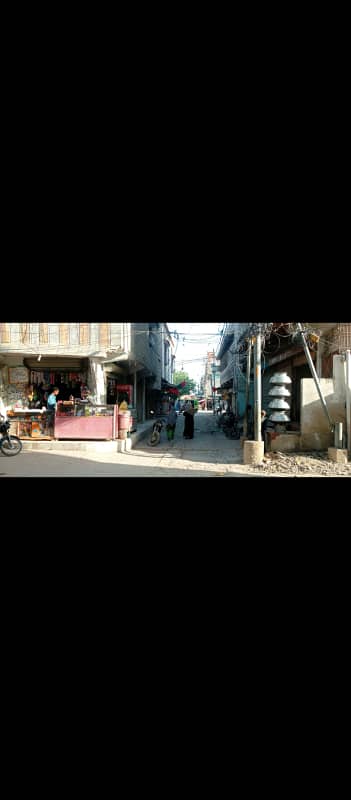 SECTOR 5-B/1 THREE SHOPS+ G+1 CORNER BEST FOR RENTAL INCOME NORTH KARACHI