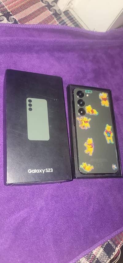 Samsung S23 factory unlocked sim time available with box special Ed