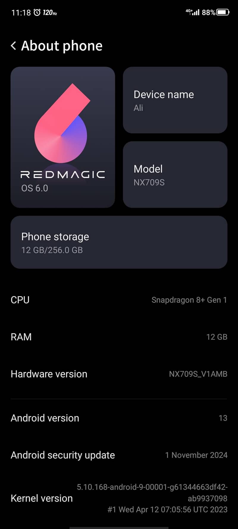 redmagic 7s. pro 5