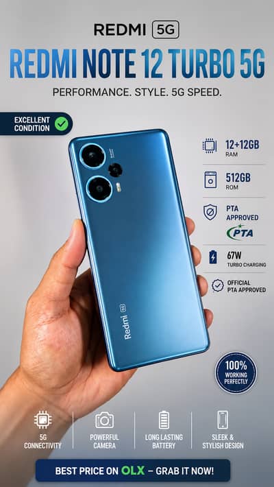 Xiaomi Redmi note 12 turbo 5g