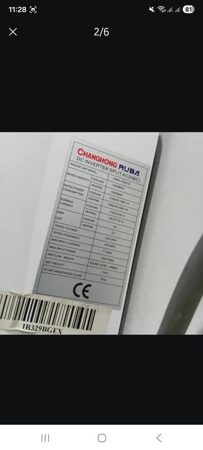 DC Inverter chainghong ruba heat and cool new condition