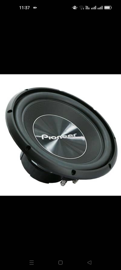 pioneer subwoofer. . 12. . inch. . 1500. w
