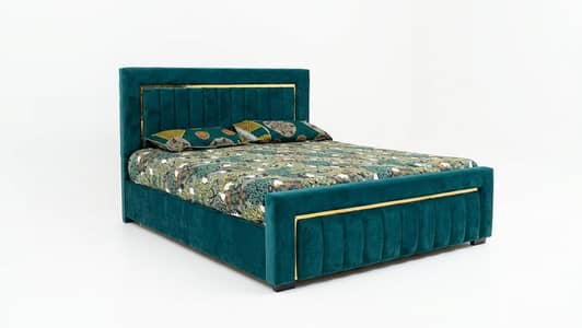 Premium Velvet Bed Set with Mattress