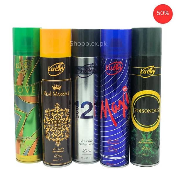 Maxima Air Freshener Midnight Love | Real Marriage | Pack of 5 Big 300ml Room Sprays | Imported | Ideal for Home, Office, Car, and Hotel Use