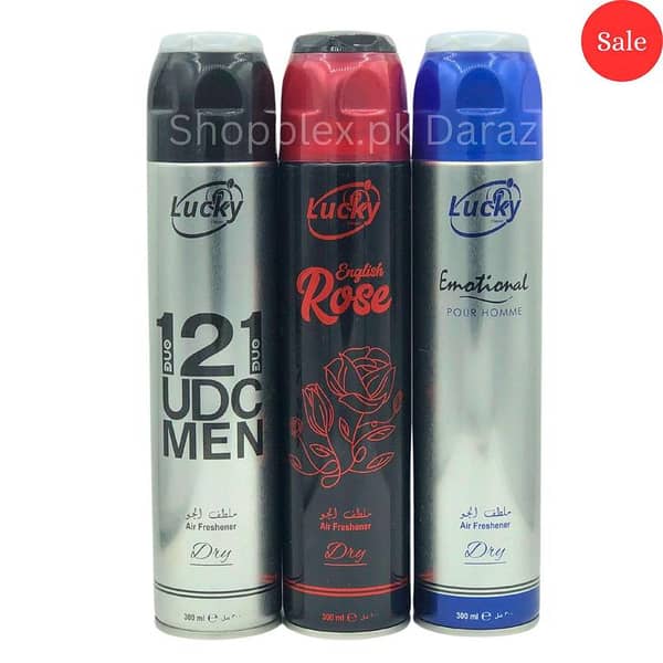 ONE2ONE Air Freshener in English Rose - Pack of 3 Bottles, 300ml Each - Ideal for Home, Office, and Car Use