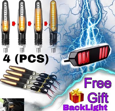 Yellow LED Bike Indicators Set