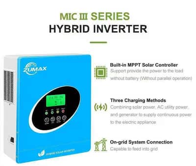 Zumax Hybrid Solar Inverter 1.5 KW | 3.2 KW | 3.6KW| 4.6 KW | 6.6 KW