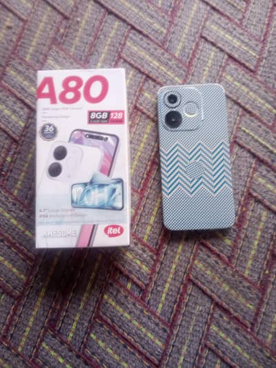 itel a80.3+5gb ram 128gb memory with box Whatsapp 03074937491
