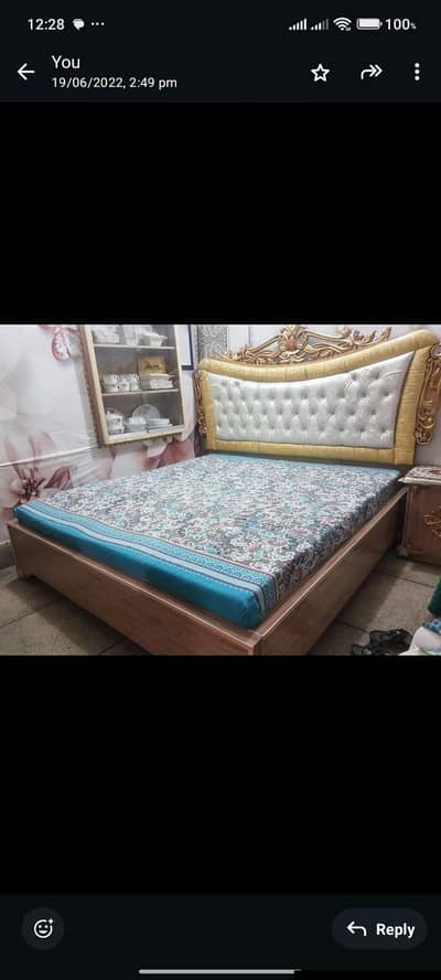 with out mattress only bed or side tables for sale ha