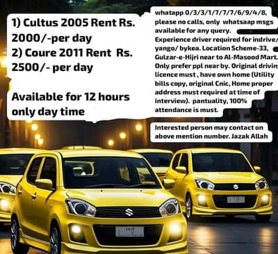 Required for Yango / Indrive / Bykea driver for 12 hours.