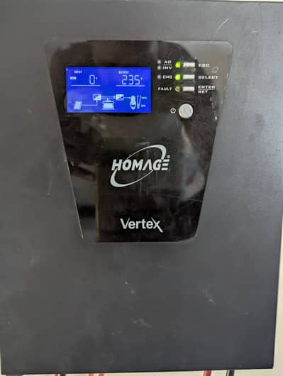 Homage Vertex Inverter UPS with Solar Support