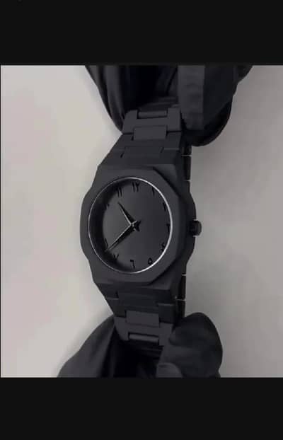 Men balck watch arabic dial