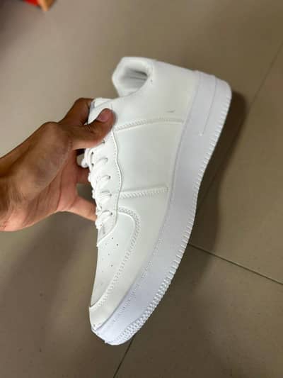 white Nike branded shoe for men nice quality