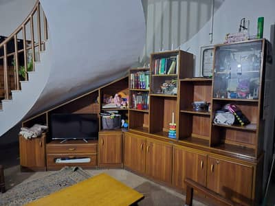 TV unit with shelves
