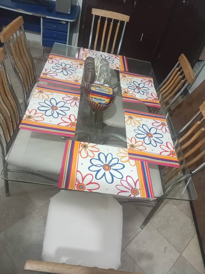6 Seater Dining Table Set 6