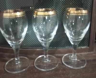English Long Handle glass. Pack of 3