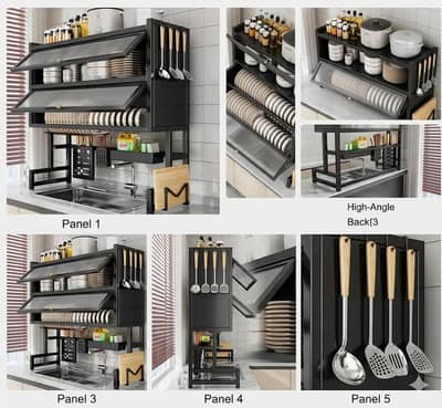 All-in-One Over-Sink Kitchen Organizer & Dish Rack!