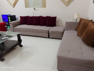 WoodSmith L shaped Sofa