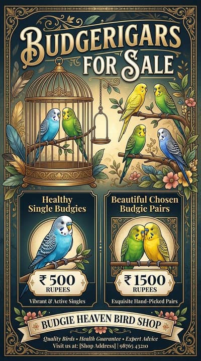 Budgie for sale