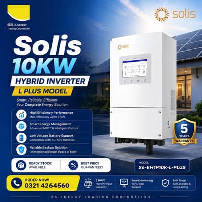 Solis 10 KW hybrid LCD available in stock now