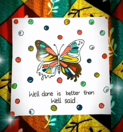 Handmade canvas painting|Motivational quote art kaleke
