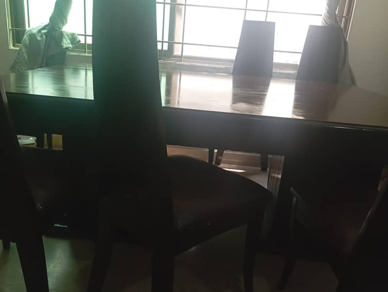 solid wood dinning set 1