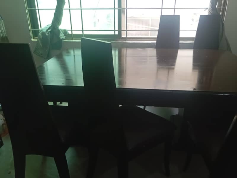 solid wood dinning set 2