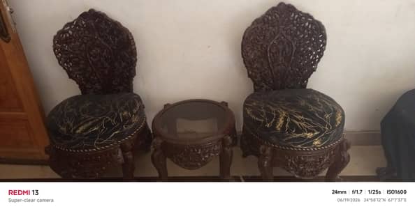 dewan and coffee Chairs with table urgent sale
