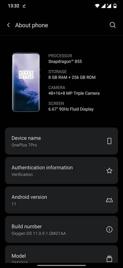 One Plus 7 Pro