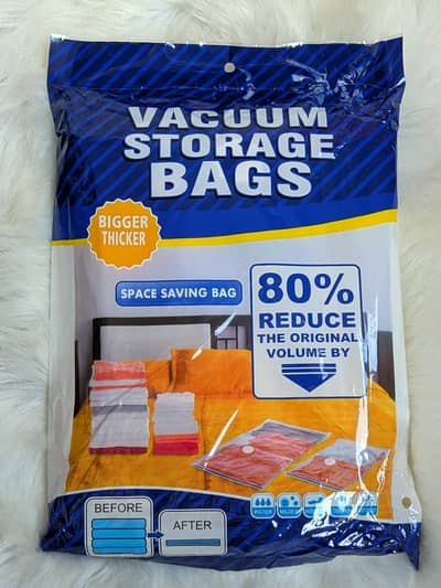 5Pcs Vacuum Storage Bag Set With Pump