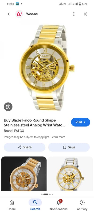 man watch for sell