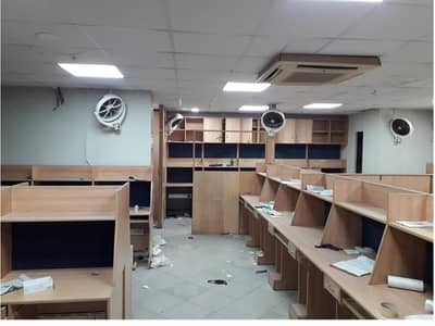 Sami Furnished Area 2200 Square Feet Brand New Corporation Office Available For Rent In Barket Market Garden Town Lahore