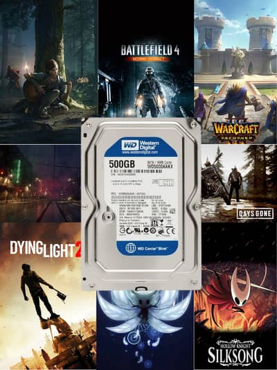 Hard Disk Drive With PreDownloaded Setups OF Games 512 Gb Size