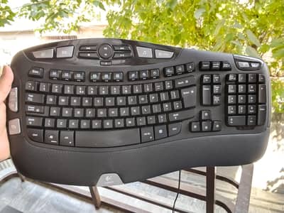 Logitech Wave Ergonomic Keyboard Y-UV90 Original USB - Excellent