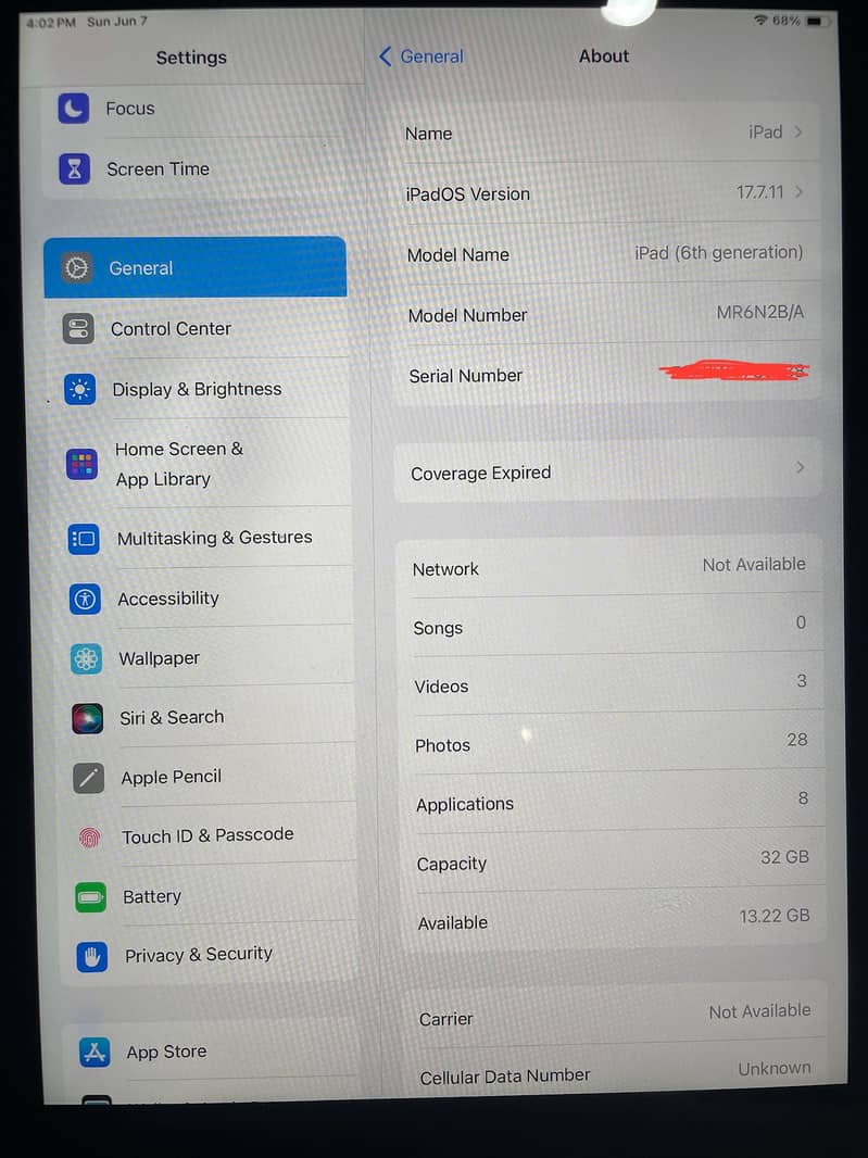 iPad 6th Generation 2