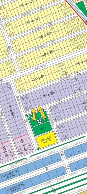 Faisal Hills Block B 40x80 Park Face Pair plots For Sale