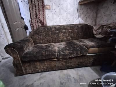 Sofa Set, Three, Two, One Seater. Normal Condition