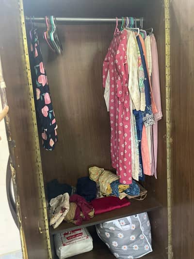 wooden wardrobe