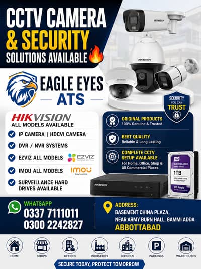 CCTV Camera Shop | Hikvision Dahua Original | Security Solutions