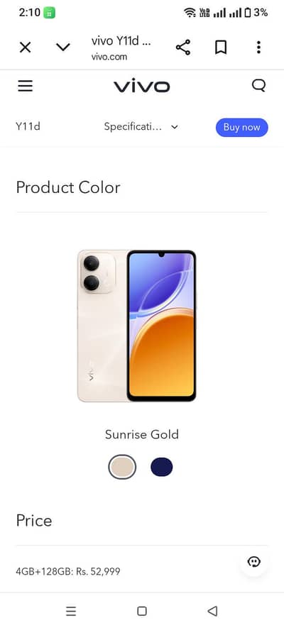 Vivo Y11D (GOLD)